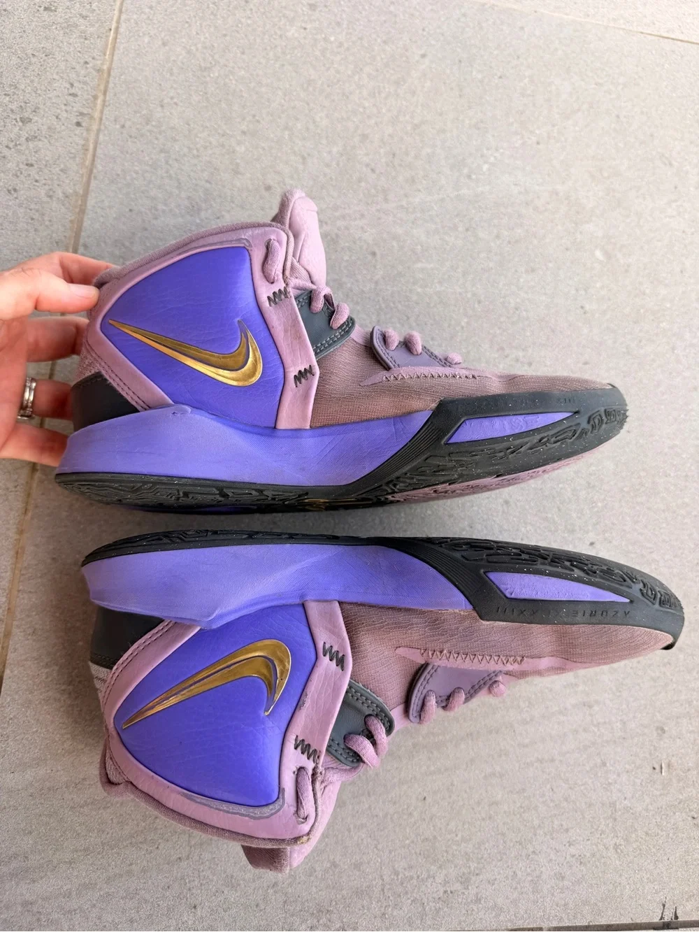 Nike Kyrie Infinity GS Shoes Youth 5.5 Amethyst Purple Kids Basketball